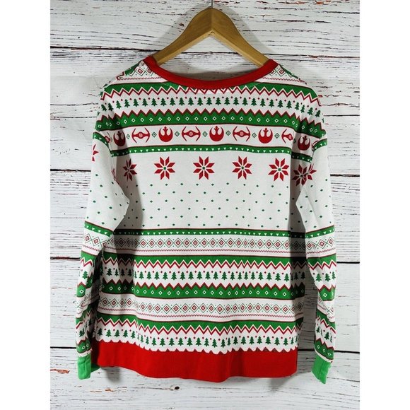 Star Wars Ugly Christmas Sweatshirt Darth Vader Storm Troopers Unisex Medium - Picture 4 of 14